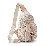 anck Gürteltasche Crossbody Bags für Frauen, Sling Bag für Frauen Small Belt Chest Bum Bag Checkered Gürteltaschen für Frauen Designer White2