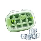 Jubilofex Eiswürfelform – tragbare Eiswürfelflasche | Behälter aus Silikon, kreativ, tragbar, für Küche, Familie, Reisen, Freunde