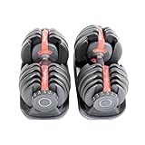 PH Fitness Verstelbare Hanteln Set 40KG - 2 STÜCK - Adjustable Dumbbells - Verstellbare Kurzhanteln für Home Gym - Komplettes Set mit 15-17 Hanteln in einem! (24 KG)