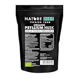 Bio Flohsamenschalen | 450 g | 95% Reinheit | Hoher Ballaststoffgehalt | Vegan & Glutenfrei | EU-Bio-Zertifiziert | von Nature Diet