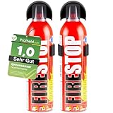 [Test SEHR GUT, Note 1,0*] GREENSENSOR Premium Feuerlöschspray 400 ml, Universal Löschspray, Schaum Brandschutzspray für Zuhause Auto, Schaumlöscher Spray Löschspraydosen, Car Accessories