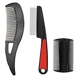 3Stück schuppenkamm, läusekamm kopfhaut kamm nissenkamm entfernen Läuse Flöhe Multifunktionale Friseurwerkzeuge für Tägliche Familie Schulreisen Friseursalon