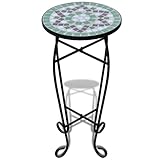 vidaXL MOSAIK Beistelltisch Tisch Bistrotisch Blumenständer Grün