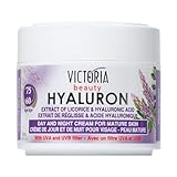Victoria Beauty Anti Aging Hyaluron Creme gegen Falten und Augenringe, Gesichtscreme mit Hyaluronsäure und Süßholzextrakt für Frauen und Männer, Hyaluronic Acid Moisturizer with Licorice, 50ml