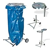 DEMA Müllsackständer Müllsackhalter Müllbeutelständer Mülleimer Abfalleimer 120 L für Veranstaltungen Parkplatz Garage Werkstatt