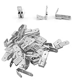 HASLED Kabelschuh 80 Stück - Verzinnte Flachsteckhülsen aus Kupfer für Auto, Elektrik & Haushalt - Doppelte Kabelschuhe mit Crimpanschluss