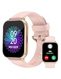 RUIMEN Smartwatch mit Telefonfunktion,Smartwatch für Damen Herren HD-Touch Screen Fitnessuhr mit SpO2-Überwachung Pulsuhr Schlafmonitor Schrittzähler Uhr Multi Trainingsmodi für Android iOS