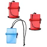 Abaodam 3Stücke wasserdichte Aufbewahrungsboxen Medizinkoffer für Outdoor Aktivitäten Lösung für Erste Artikel und Schwimmausrüstung Wetterfeste Kunststoffboxen