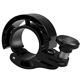 WAIZHIUA Fahrradklingel Mountainbike, Klingel Fahrrad, Crisp and Loud, Waterproof and Durable, Fit 22mm Lenker, Mini Klingel Fahrrad für Mountainbike E-Bike Kinderfahrrad(Schwarz)