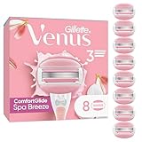 Gillette Venus ComfortGlide Spa Breeze Damenrasierklingen, 8 Ersatzklingen für Damenrasierer