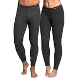 2er Pack Herren Thermo Unterhose, Thermohosen Funktionsunterwäsche,Lange Unterhosen für Herren Thermo Leggings A-6015