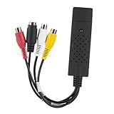 Alnicov USB-Videoaufnahme-Videoaufnahmekarte für PC, TV, MAC, Windows Vista, kompatibel mit RCA-zu-USB-Videokonverter