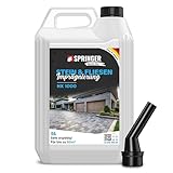 SPRINGER HX1000 - - Steinimprägnierung 5 L - - Made in Germany - - Stein- & Fliesenversiegelung für saugende Untergründe - - Nanoversiegelung für innen & außen - - Biologisch abbaubare Imprägnierung