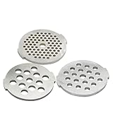 # 5 Fleischwolf-Scheibenteile, Fleischwolf-Platte, Kompatibel For Moulinex, HV2, HV4, HV6, HV8, HV9, DKA1, DKA2, ME405, DR7, FP650, Kompatibel For Krups, F4177520(XL.1 x 3 5.5 7.5mm)