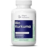 Dayvi Holistics® Bio Kurkuma Kapseln Hochdosiert [+SCHWARZER PFEFFER] - Curcuma Kapseln Piperin - Pflanzliches Ergänzungsmittel Kurkuma Curcuma Kapseln Extrakt - Turmeric Capsules (240 Kapseln)