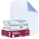 Pataya Inkontinenzunterlage waschbar 75x90 2er - wasserdichte Matratzenschutz Matratzenauflage nässeschutz Bett Inkontinenzauflage Bettunterlage (75x90 cm - 2er)