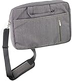 Navitech Graue, schlanke, wasserabweisende Reisetasche, kompatibel mit Lenco DVP-939 22,9 cm (9 Zoll) tragbaren DVD-Player