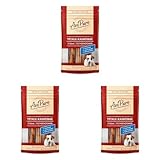 AniPuro 50g Vitale Kauriegel, Snack aus Ochsenziemer, hochwertig und getreidefrei, Leckerli mit hohem Proteingehalt, für große und kleine Hunde (Packung mit 3)