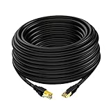 GAROZATION 2 Meter Cat 8 Ethernet Kabel RJ45 Ultradünn Schwarz Hochgeschwindigkeits Netzwerkkabel Für Computer Router Und Mehr