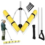 Rake Für Teich - Oberflächen- Und Bodenreinigung | Gartenwerkzeug Entfernen Sie Die , Vielseitige Trümmerblätter Bassins Gardens Lakes