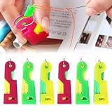 FloralGrace Verbesserter Automatischer Nadeleinfädler, Set Mit 6 Stück In Rot, Gelb, Grün, Praktische Einfädelhilfe Für Nähnadeln Und Nähmaschinen
