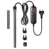 FEDOUR 100W Mini Aquarium Heizstab: Digital Aquariumheizer für 30-100L Fisch Tank/Schildkröte Tank, Aquarium Heizung mit Temperatur Controller, für Salzwasser und Süßwasser