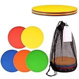 HERCHR Flat -Disc -Marker, 23 cm/9.1in Spot Marker Flachfeldzapfen mehrerer Farben Non -Slip -Discs -Trainingsfeldkegel für Sportaktivitäten