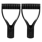 Yardenfun 2 Stück D Griff Schaufelgriff Ersatz Kunststoffgriff für Schneeschaufelstiel 3cm Innendurchmesser Langlebig und Leicht Passend für Garten und Schneeräumer