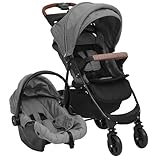 Kinderwagen 3in1, verstellbares Verdeck, klappbares Design, Stahl, für Babys, Reisebuggy, praktisch und sicher10377