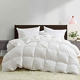 Sleep2Care Winter bettdecke 200x220 | Premium Winter Decke 100% Daunen & Federn | Öko-Tex Zertifizierte Daunendecke für Außergewöhnliche | Wärme Steppdecke 2420g Füllgewicht | 550gsm Füllung