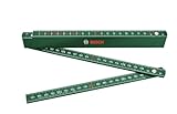 Bosch Maßstab 2m (Robuster Zollstock für genaues Messen bei Heimwerkerarbeiten; glasfaserverstärktes Nylon, metrische Skala, 10 Segmente)