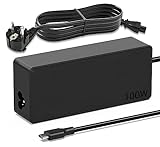 100W USB C Netzteil Laptop Ladegerät für MacBook Lenovo Thinkpad Dell Latitude HP Chromebook Asus Acer Huawei Xiaomi Air Samsung Notebook Ladekabel 100 Watt Type C Power Adapter