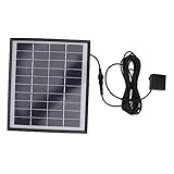 UKCOCO Solare Wasserpumpe Brunnenpumpe Wasserpumpe Tauchbar Wasserpumpen Tauchfähig Im Freien Solarpanel Wasserspiel Gartenwasserpumpe Black