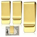 Herren Geldklammern Für Geldscheine, 3 Stück Geldspange, Edelstahl Geldscheinklammer, Metall Geldclip, Metall Für Bargeld Rechnungen Karten Dokumente Banknote Geldscheine Visitenkarte Kreditkarte Gold