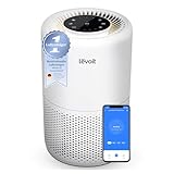 LEVOIT Luftreiniger 3-in-1 HEPA Filter, Luftfilter gegen Schimmel, Staub, Pollen & Gerüche, Air Purifier für Schlafzimmer, App Steuerung & Timer, Schlafmodus & Nachtlicht, Mattweiß