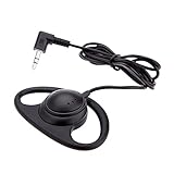 Andoer Mono Kopfhörer Headphone Headset Dual Channel Ohrhörer 3,5 mm Klinkenstecker für Laptop PC Skype VoIP ICQ einohr kopfhöreeinohr kopfhöre