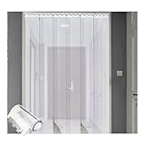 Türvorhang aus Kunststoff für Kühlraum und Lager, 1 mm dick, 105 x 220 cm, langlebiger Türvorhang für Gastronomie, maximiert Energieeffizienz und Kontrolle