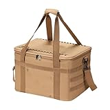 Vmiorzq Camping Lagerorganizer | Camping Tragetasche als weicher Aufbewahrungsbehälter - 36L Faltbarer isolierter Kühlorganizer für Lebensmittel, Getränke und Früchte bei Roadtrips, Grillen und