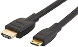 Amazon Basics Hochgeschwindigkeitskabel Mini-HDMI (Quelle) auf HDMI, 1.8 m, schwarz