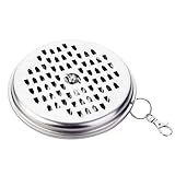 Räucherstäbchenhalter – Spulenhalter | Räucherspule | Tragbare Mückenschale | Tragbare Räuchergefäß Box | mit Abdeckung & Haken für Deck, Poolseite, Camping, Wandern, Angeln