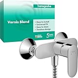 hansgrohe Vernis Blend - Duscharmatur Aufputz für 1 Verbraucher, Mischbatterie Dusche, Einhebelmischer, Chrom, 71640000