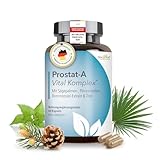 DocVital® Prostata Komplex Kapseln - 2 Monatsvorrat - Sägepalmenextrakt, Kürbiskernextrakt, Zink, Vitamin D3 & mehr - Prostat-A Vital Komplex in pharmazeutischer, deutscher Qualität