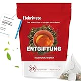 Detox Tee für Abnehmen, 28 Tage Gewichtsverlust Detox Tee – Natürliche Kräutermischung mit Camellia, Ginseng & Taraxacum – Fördert Stoffwechsel & unterstützt Balance, Koffeinfreier