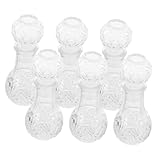 MAGICLULU 6 Stück Probeflasche Diamant-Whisky-Dekanter Karaffe in High-Heels-Form Dekanter für Kristalllikör Weindekanter, Luftsprudler, Karaffe Alkohol Dekanter Weinkaraffe Glas Transparent