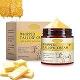 Bio Grasgefütterter Rindertalg und Honigbalsam, Natürliche Talg-Gesichtscreme & Bodycremes, Tiefenhydration, Beef Tallow Skincare