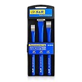 Robustes S&R-Meißel-Set aus Ch-V-Stahl: Hand-, Flach- und Steinmeißel für Metallbearbeitung, Holz, Stein, Beton und mehr – Hitzegehärtet für präzises Arbeiten an Muttern, Bolzen und Nieten