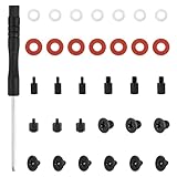 M.2 SSD Schrauben Set, 32 Stück M2 Mainboard Schrauben für ASUS Gigabyte ASRock Motherboard Msi M2 Nvme SSD-Laufwerk Mit nichtmagnetischem Schraubendreher（Kohlenstoffstahl schwarz beschichtet）