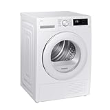 Samsung Wärmepumpentrockner, 8 kg, EEK: A++, Wäschetrockner mit WiFi-SmartThings-App, Hygiene-Programm, Air Refresh, Knitterschutz, Weiß, DV80CGC0B0TEEG