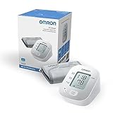 OMRON X2 Smart – Automatisches, klinisch validiertes Oberarm-Blutdruckmessgerät mit Bluetooth und kostenloser Smartphone-App; erkennt unregelmässige Herzschläge; mit Manschettensitzkontrolle, 22-32cm