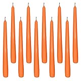 10 Spitzkerzen orange 23,5 x 245 mm